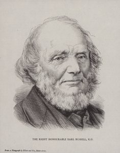 Lord John Russell, 1° Conte Russell, politico liberale britannico e Primo Ministro da English School